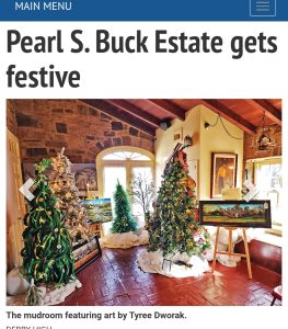 Mud Room at Pearl S Buck Festival of Trees Highlighted in the Bucks County Herald